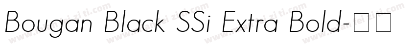 Bougan Black SSi Extra Bold字体转换